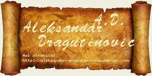 Aleksandar Dragutinović vizit kartica